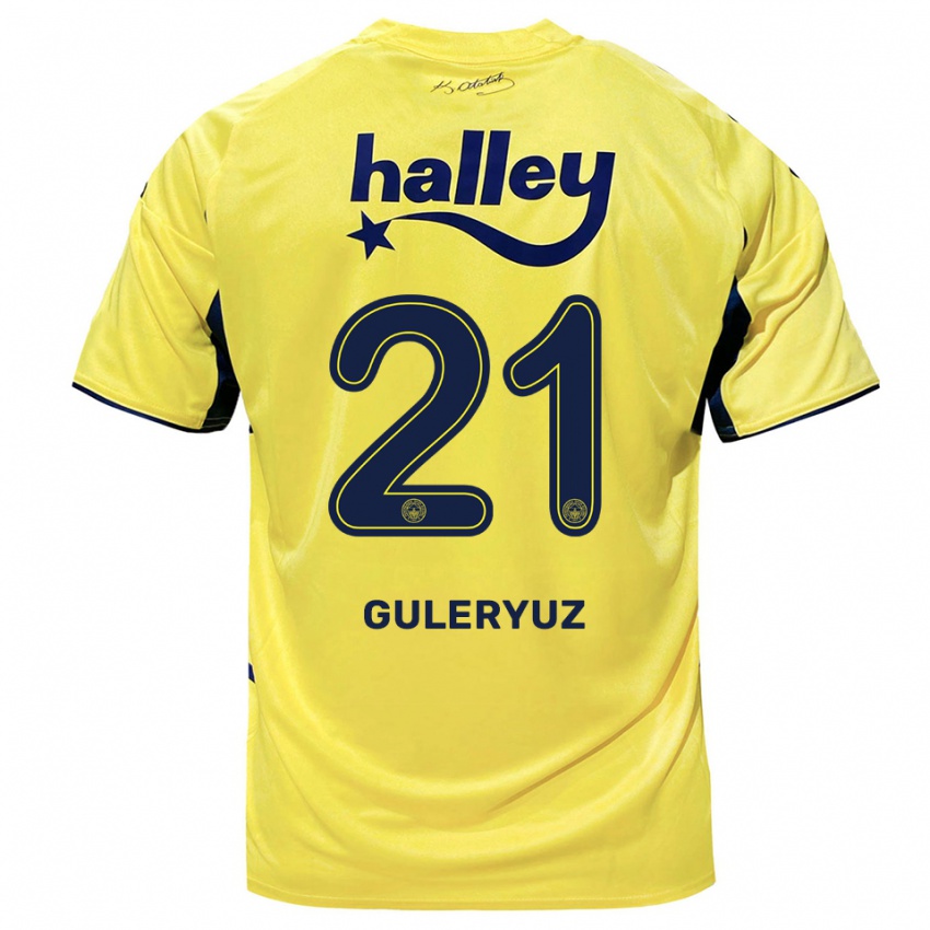 נשים Göknur Güleryüz #21 צהוב כחול נייבי הרחק ג'רזי 2025/26 חולצה קצרה
