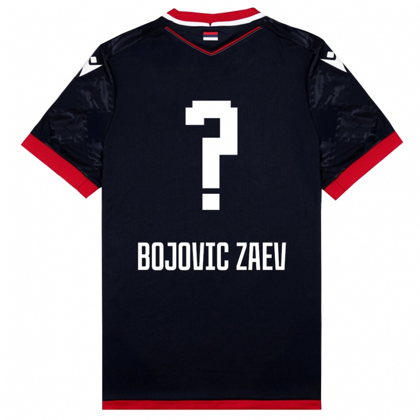 נשים Dusan Bojovic Zaev #0 שחור אדום הרחק ג'רזי 2025/26 חולצה קצרה