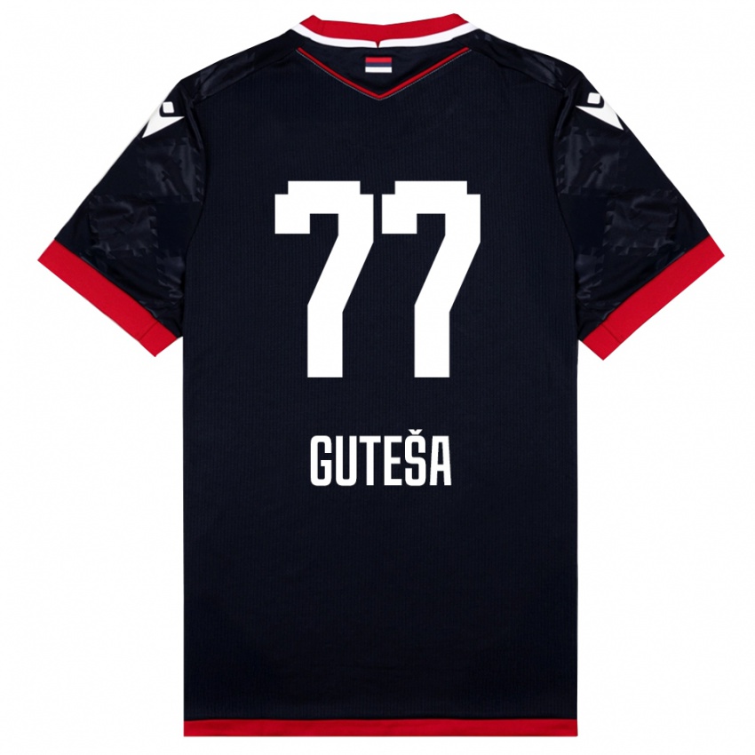 נשים איוואן גוטשה #77 שחור אדום הרחק ג'רזי 2025/26 חולצה קצרה