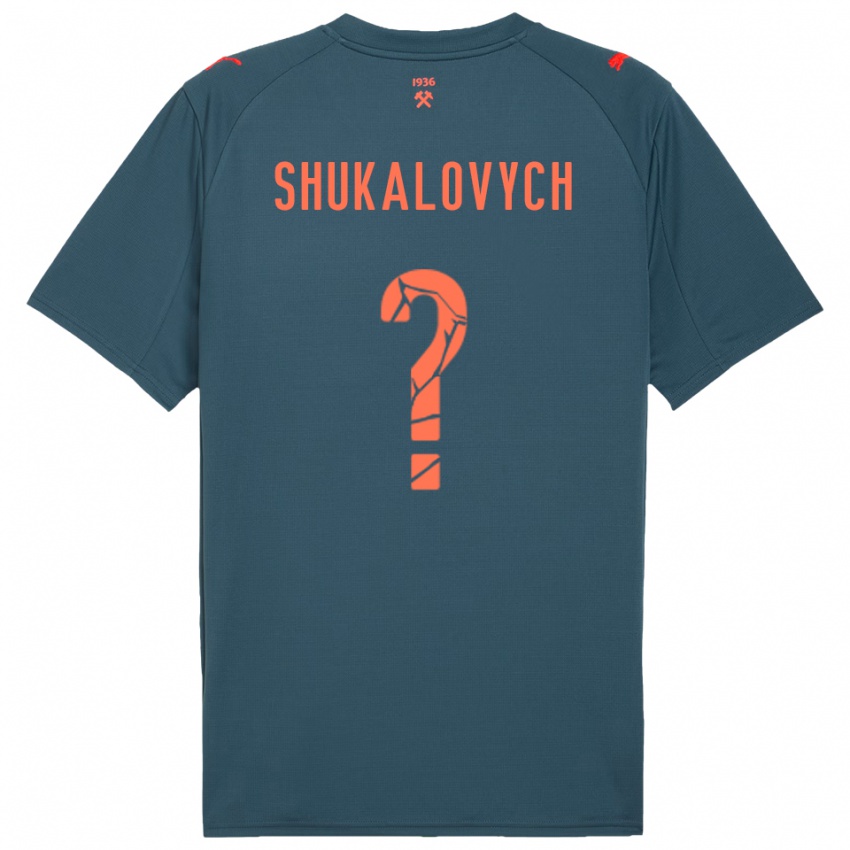 נשים Stanislav Shukalovych #0 כחול נייבי אדום הרחק ג'רזי 2025/26 חולצה קצרה