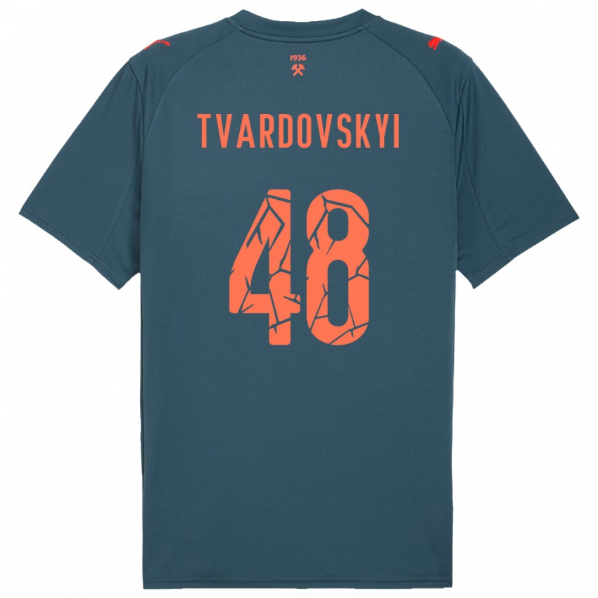 נשים דניס טברדובסקי #48 כחול נייבי אדום הרחק ג'רזי 2025/26 חולצה קצרה