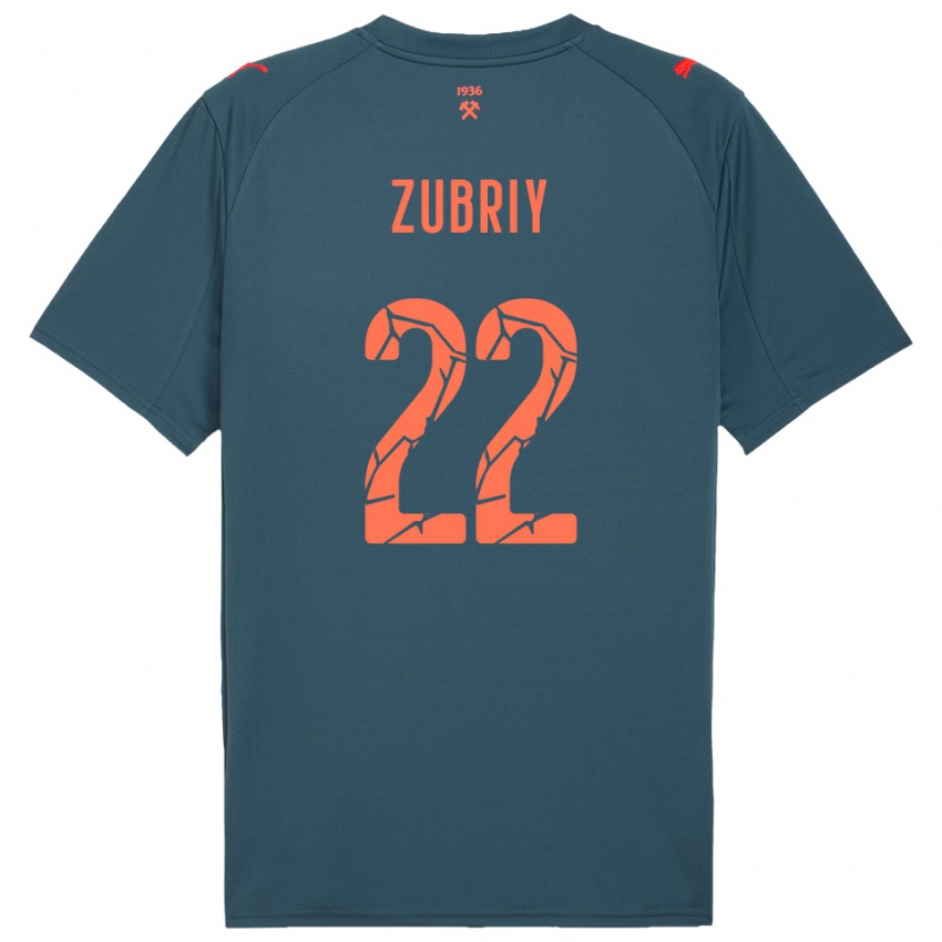 נשים Artem Zubriy #22 כחול נייבי אדום הרחק ג'רזי 2025/26 חולצה קצרה