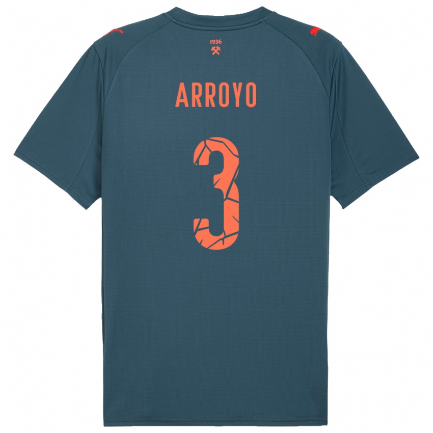 נשים Diego Arroyo #3 כחול נייבי אדום הרחק ג'רזי 2025/26 חולצה קצרה