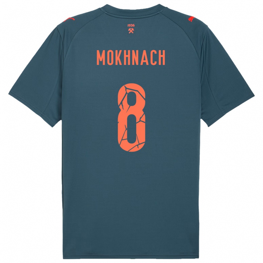 נשים Liubov Mokhnach #8 כחול נייבי אדום הרחק ג'רזי 2025/26 חולצה קצרה