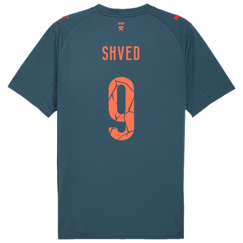 נשים מריאן שבד #9 כחול נייבי אדום הרחק ג'רזי 2025/26 חולצה קצרה