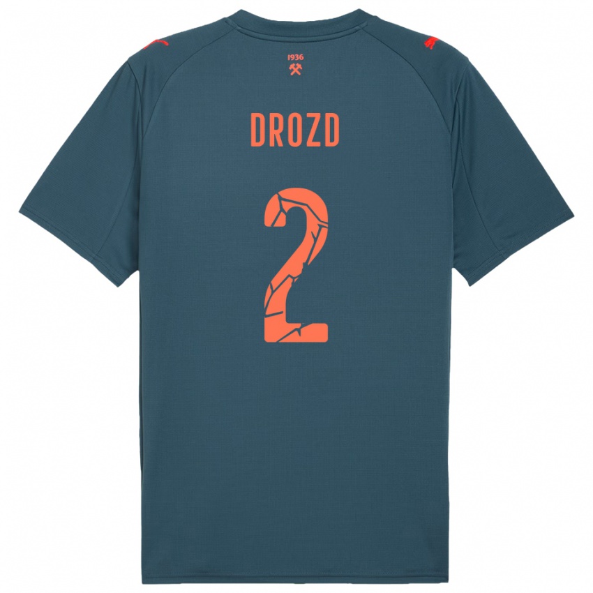 נשים אנטון דרוזד #2 כחול נייבי אדום הרחק ג'רזי 2025/26 חולצה קצרה