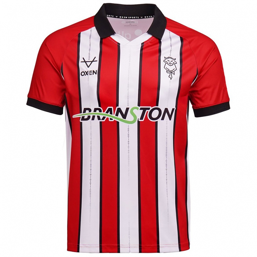 ילדים הקב אדלקון #21 אדום לבן ג'רזי ביתית 2025/26 חולצה קצרה