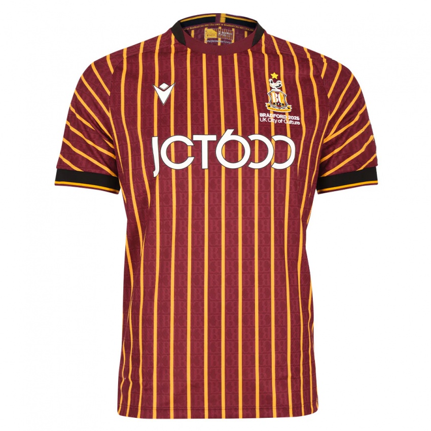 ילדים בובי פוינטון #23 כתום בורדו ג'רזי ביתית 2025/26 חולצה קצרה