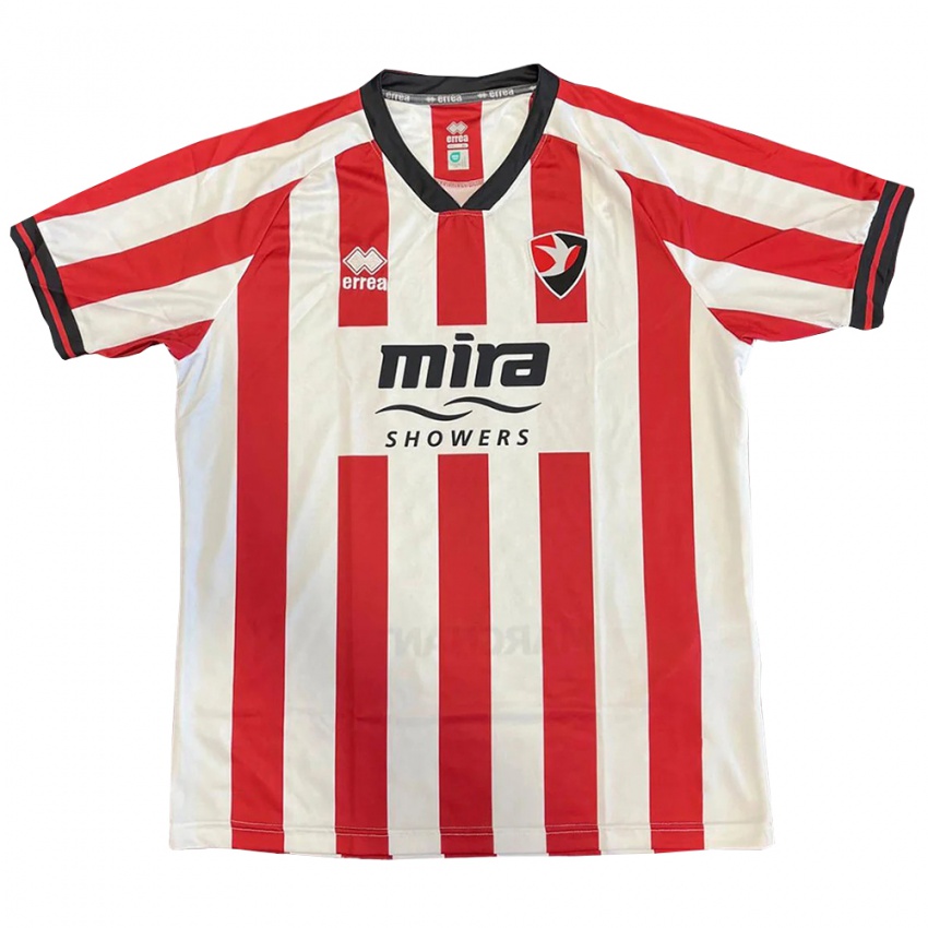 ילדים ג'ייק ביקרסטאף #20 אדום לבן שחור ג'רזי ביתית 2025/26 חולצה קצרה