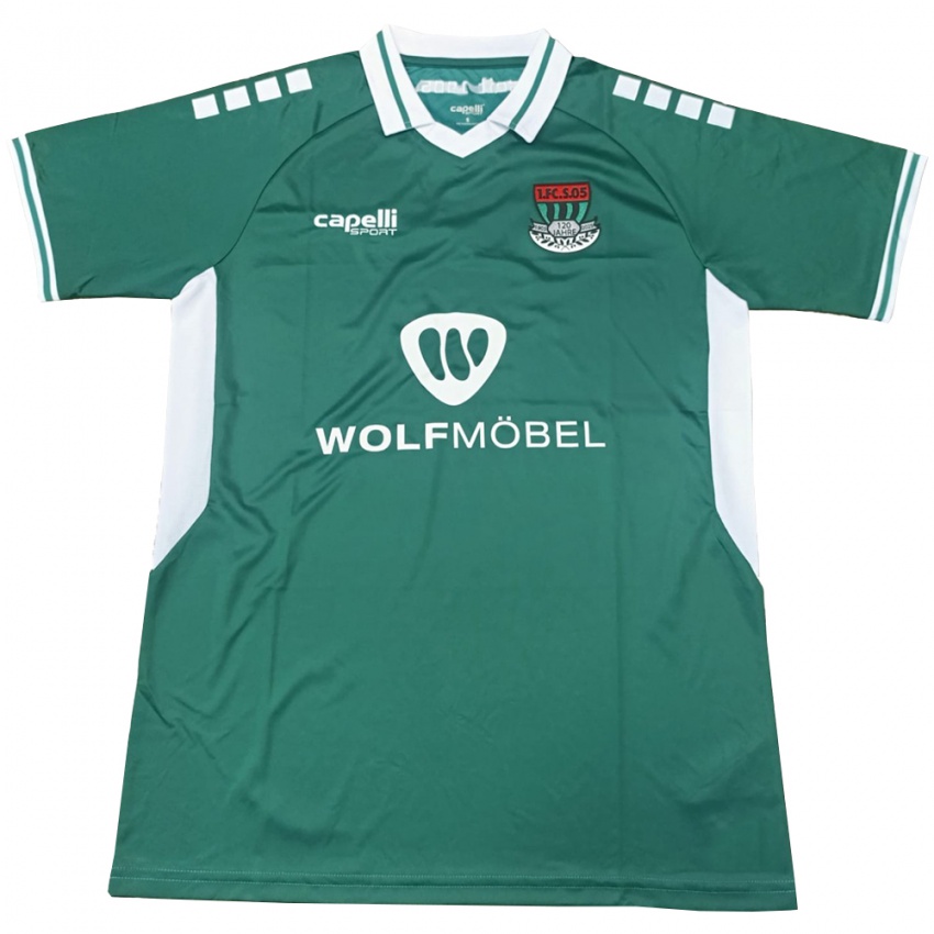 ילדים Sebastian Müller #37 ירוק לבן ג'רזי ביתית 2025/26 חולצה קצרה