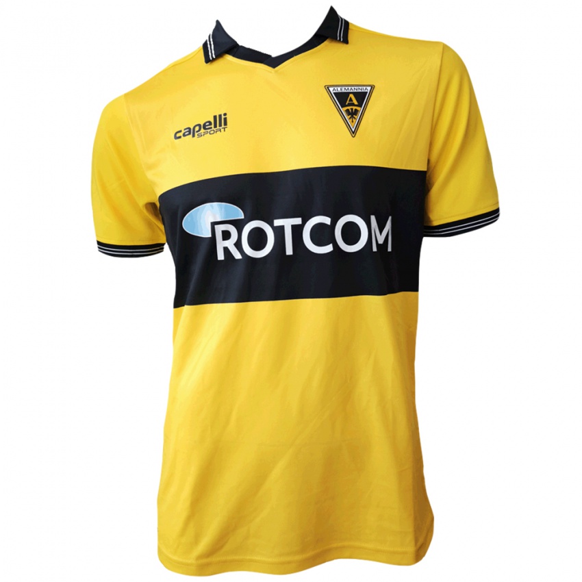 ילדים ג׳ואל דה סילבה קיאלה #37 צהוב שחור ג'רזי ביתית 2025/26 חולצה קצרה