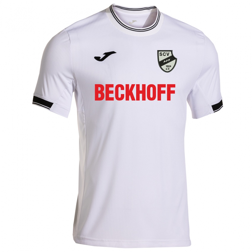 ילדים דניס ויידנר #8 לבן אדום ג'רזי ביתית 2025/26 חולצה קצרה