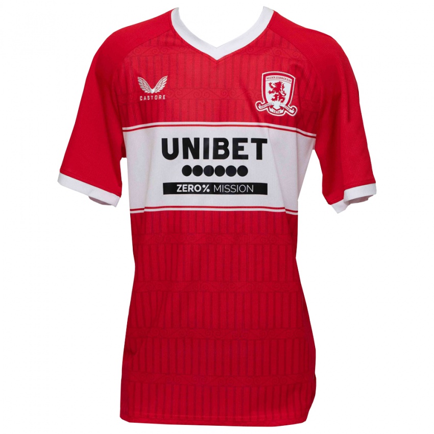 ילדים ליאון פארקר #2 אדום לבן ג'רזי ביתית 2025/26 חולצה קצרה ילדים ליאון פארקר #2 אדום לבן ג'רזי ביתית 2025/26 חולצה קצרה