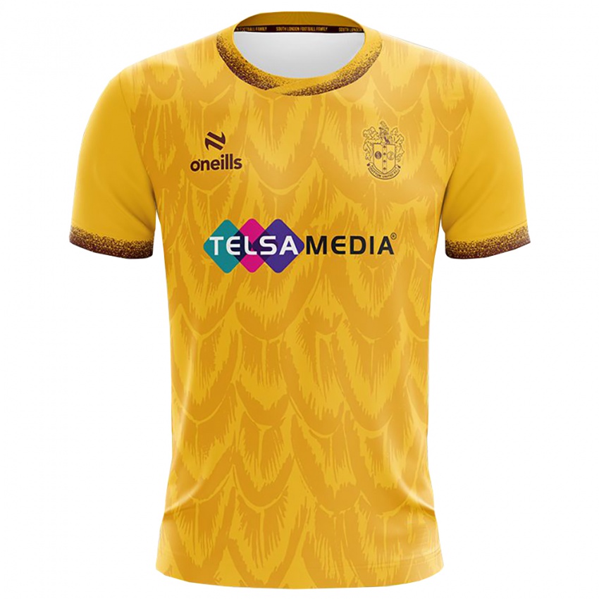 ילדים מיכאל אופוקו #0 צהוב חום ג'רזי ביתית 2025/26 חולצה קצרה