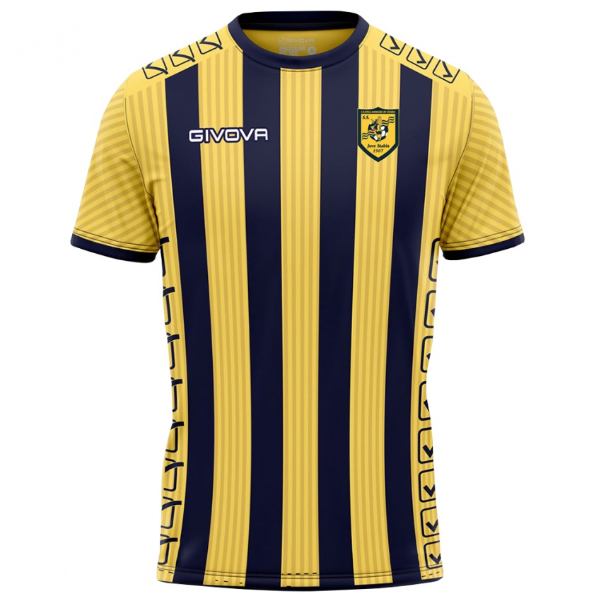 ילדים Alfredo Di Domenico #3 צהוב שחור ג'רזי ביתית 2025/26 חולצה קצרה ילדים Alfredo Di Domenico #3 צהוב שחור ג'רזי ביתית 2025/26 חולצה קצרה