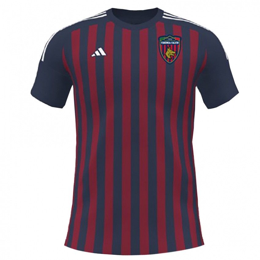 ילדים השם שלך #0 כחול נייבי אדום ג'רזי ביתית 2025/26 חולצה קצרה