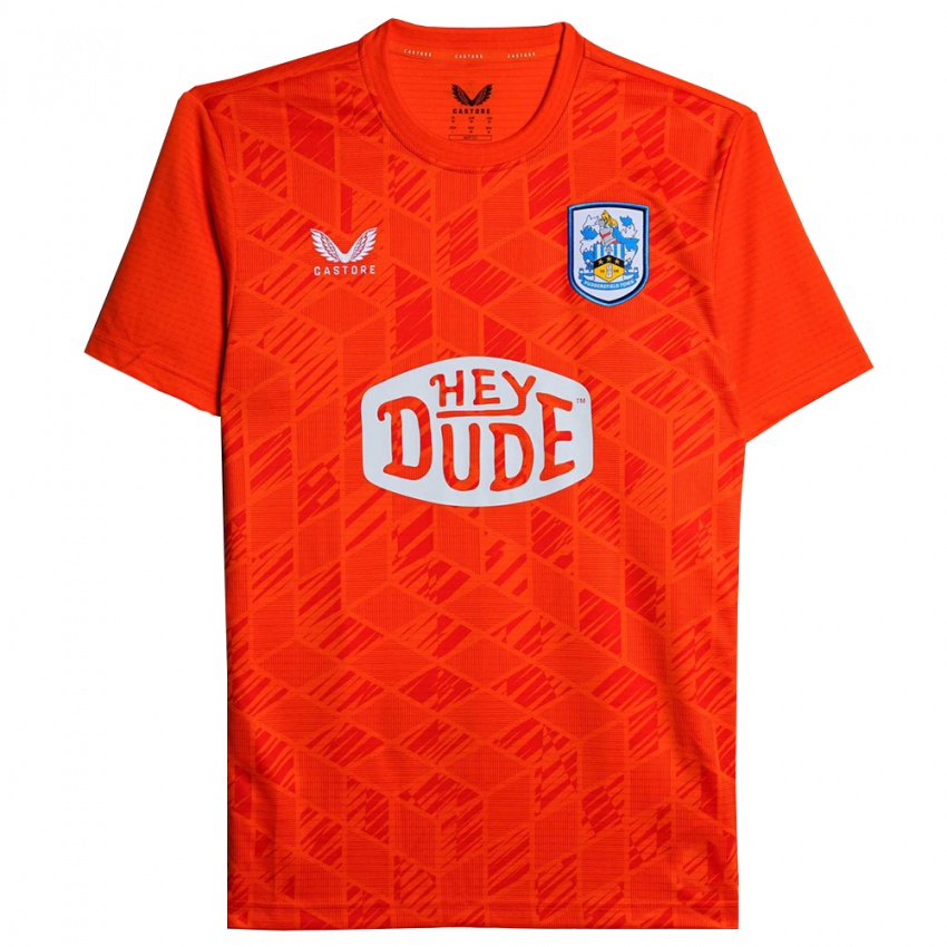 ילדים האדרספילד טאון לבן אדום חולצת שוער 2025/26 חולצה קצרה