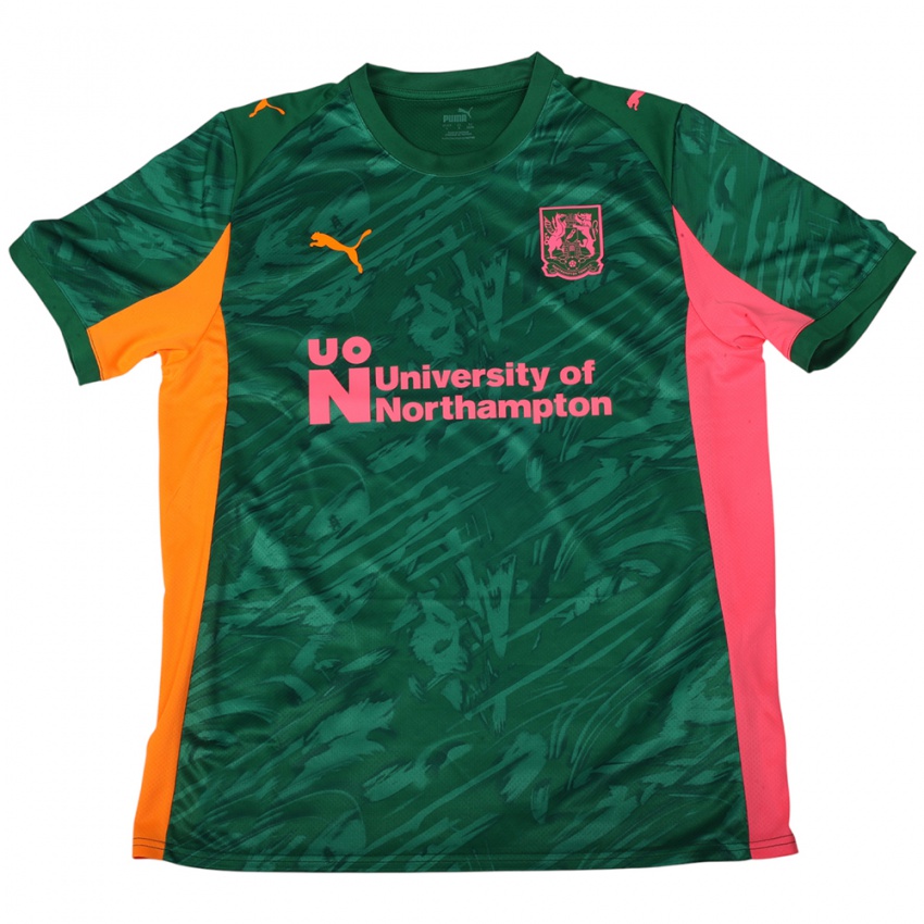 ילדים Katie Mclean #1 ירוק ורוד כהה חולצת שוער 2025/26 חולצה קצרה