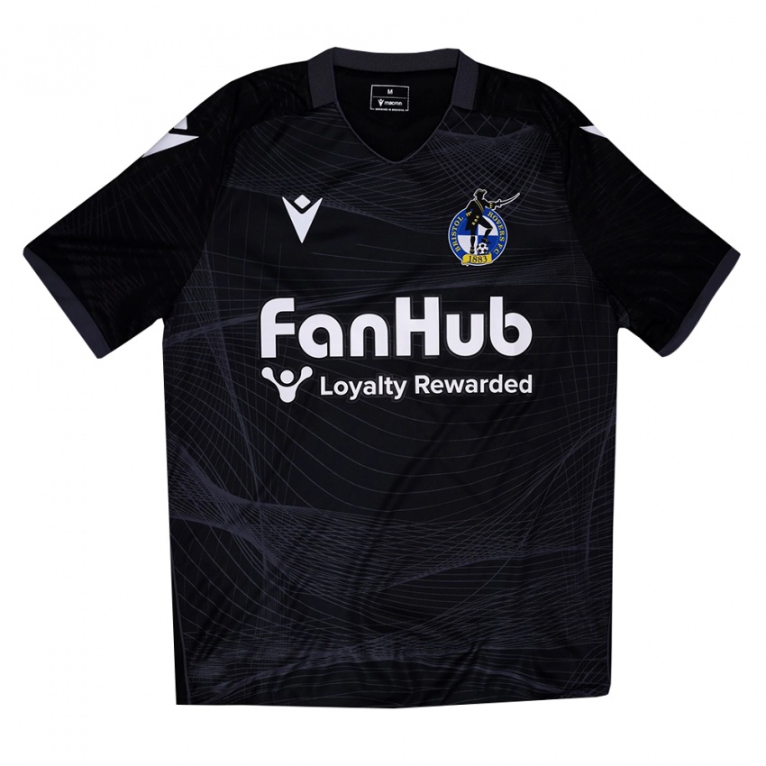 ילדים בריסטול רוברס שחור לבן חולצת שוער 2025/26 חולצה קצרה