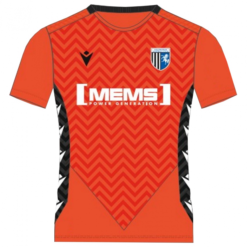 ילדים ג'ילינגהאם שחור כתום חולצת שוער 2025/26 חולצה קצרה