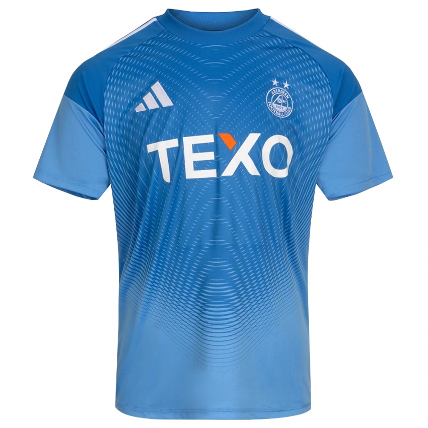 ילדים אברדין לבן כחול חולצת שוער 2025/26 חולצה קצרה