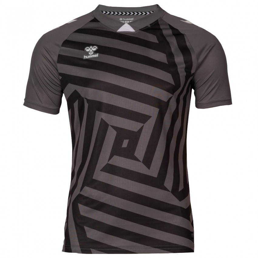 ילדים אלדנסה אפור שחור חולצת שוער 2025/26 חולצה קצרה