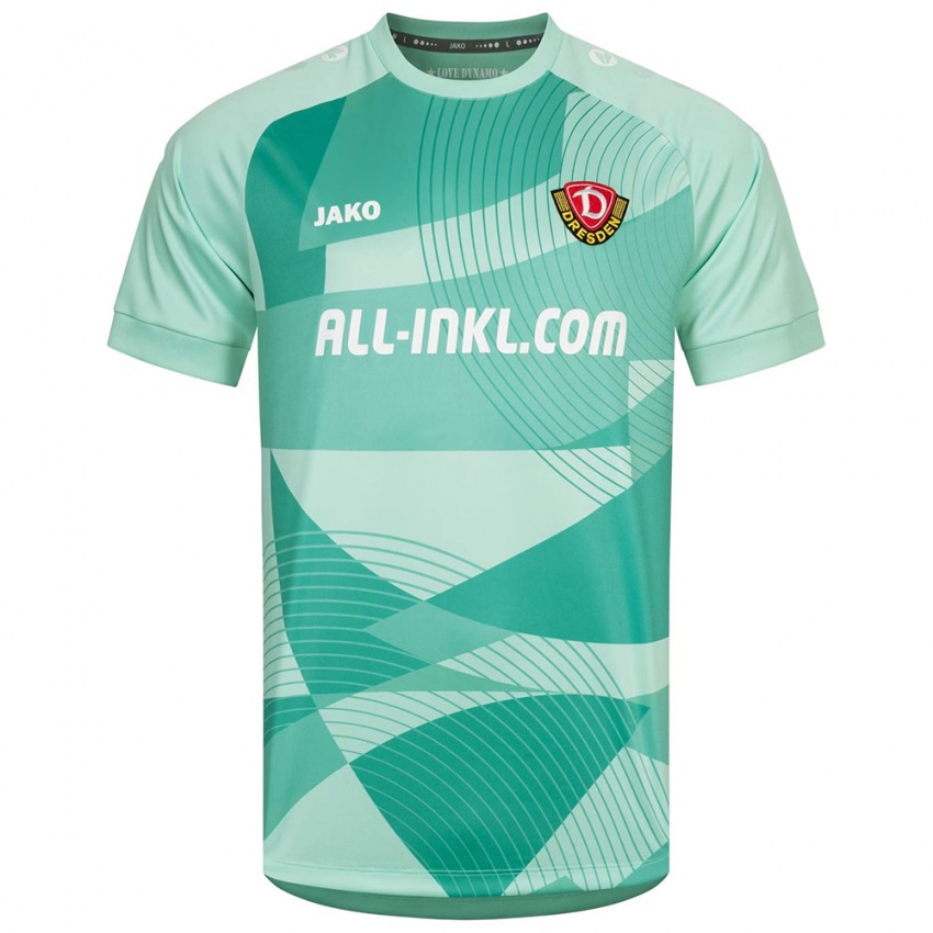 ילדים דינמו דרזדן ירוק בהיר לבן חולצת שוער 2025/26 חולצה קצרה ילדים דינמו דרזדן ירוק בהיר לבן חולצת שוער 2025/26 חולצה קצרה