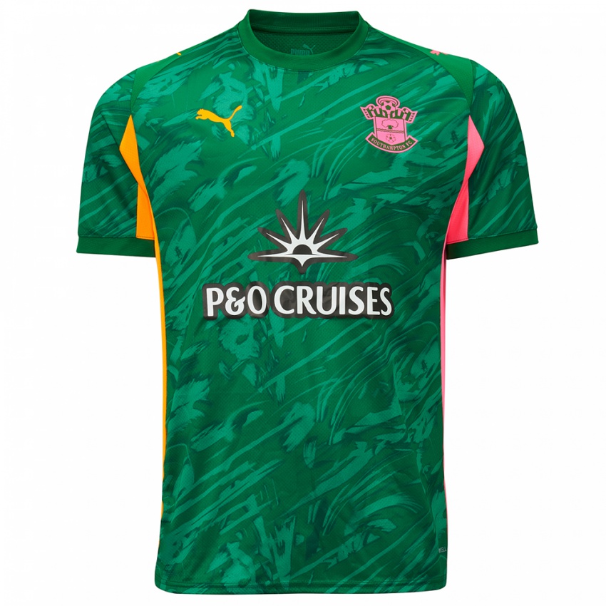 ילדים סאות'המפטון ירוק כתום חולצת שוער 2025/26 חולצה קצרה