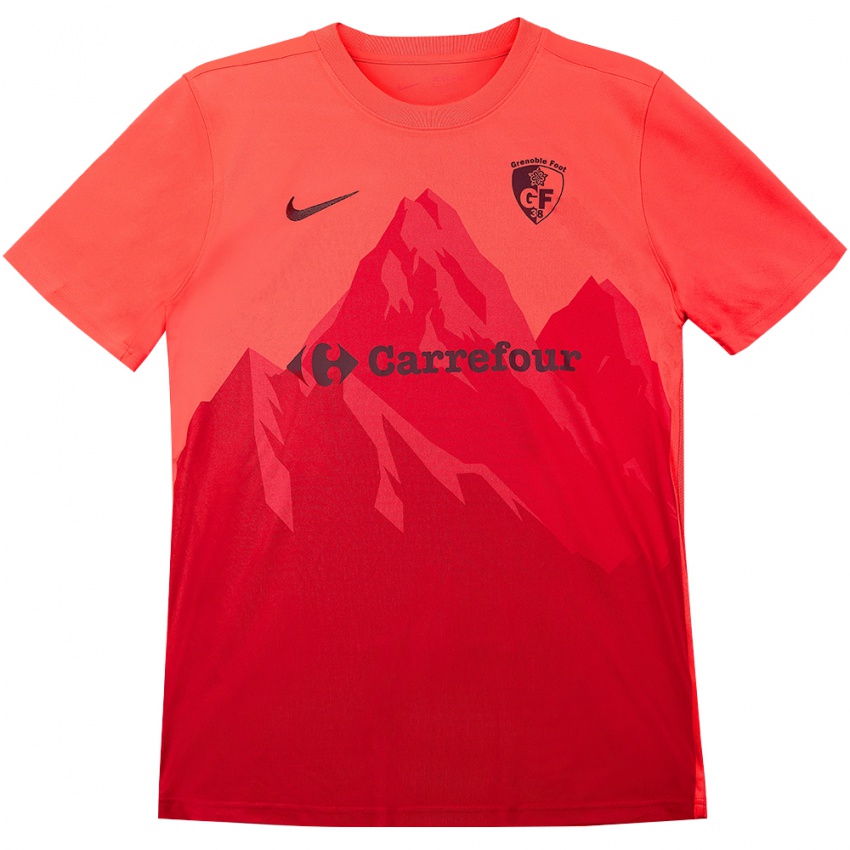 ילדים גרנובל שחור אדום חולצת שוער 2025/26 חולצה קצרה ילדים גרנובל שחור אדום חולצת שוער 2025/26 חולצה קצרה