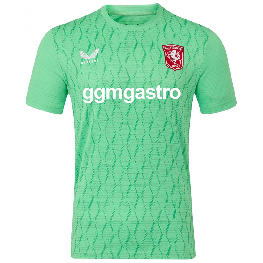 ילדים טוונטה ירוק בהיר לבן חולצת שוער 2025/26 חולצה קצרה