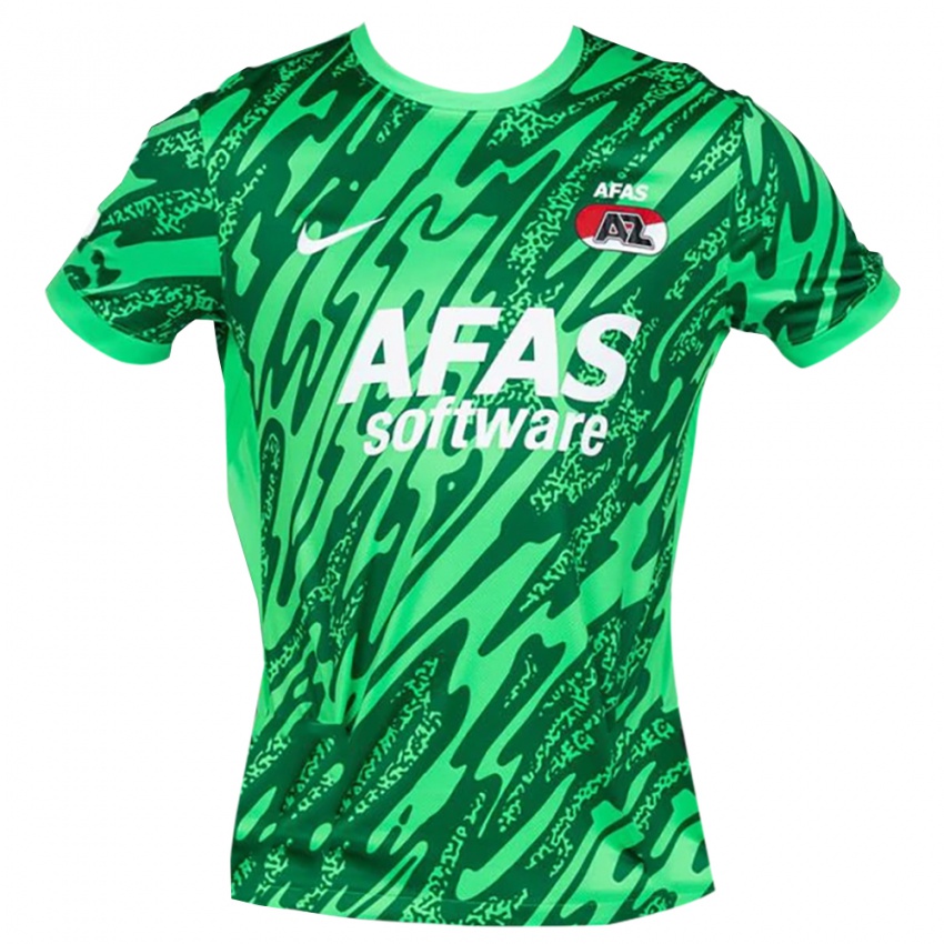 ילדים א.ז. אלקמאר ירוק לבן חולצת שוער 2025/26 חולצה קצרה