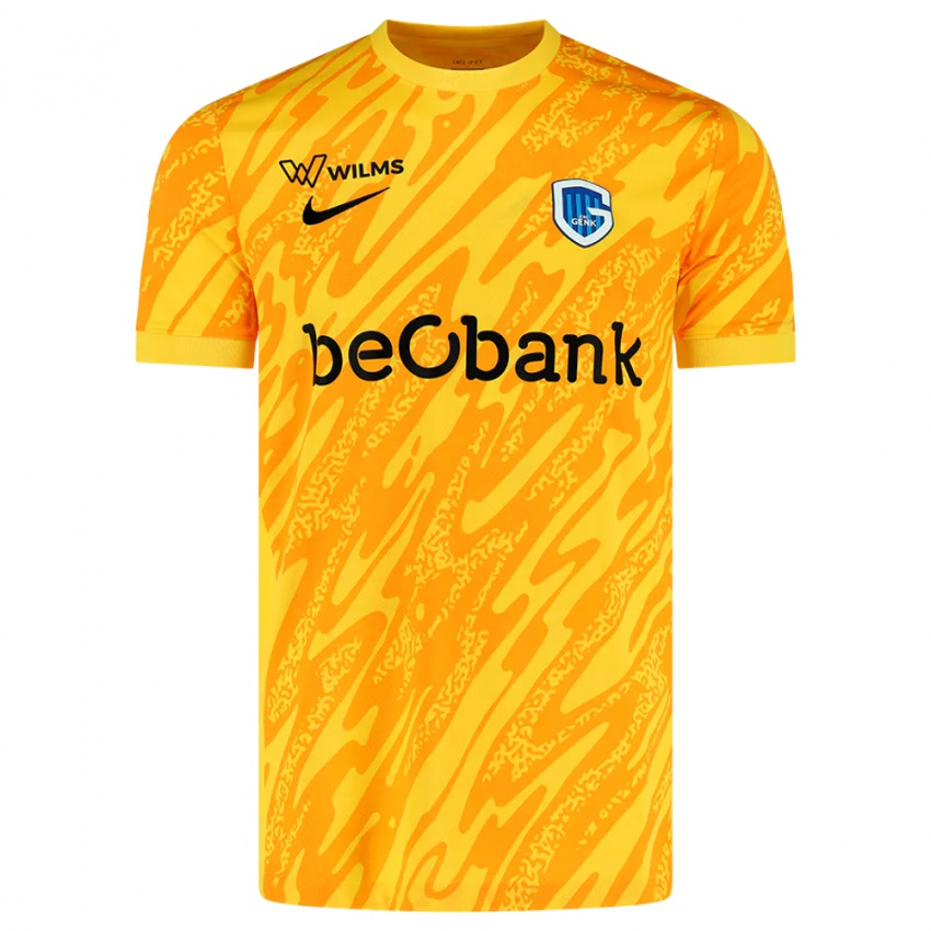 ילדים ראסינג גנק כתום צהוב שחור חולצת שוער 2025/26 חולצה קצרה