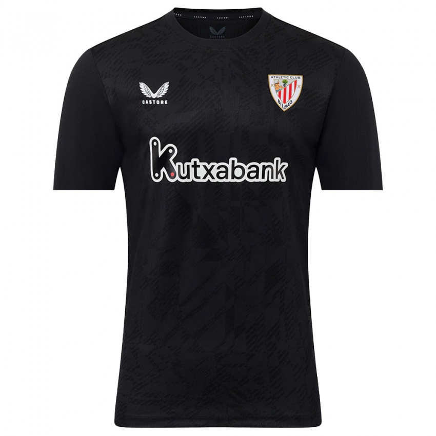 ילדים אתלטיק בילבאו שחור לבן חולצת שוער 2025/26 חולצה קצרה ילדים אתלטיק בילבאו שחור לבן חולצת שוער 2025/26 חולצה קצרה