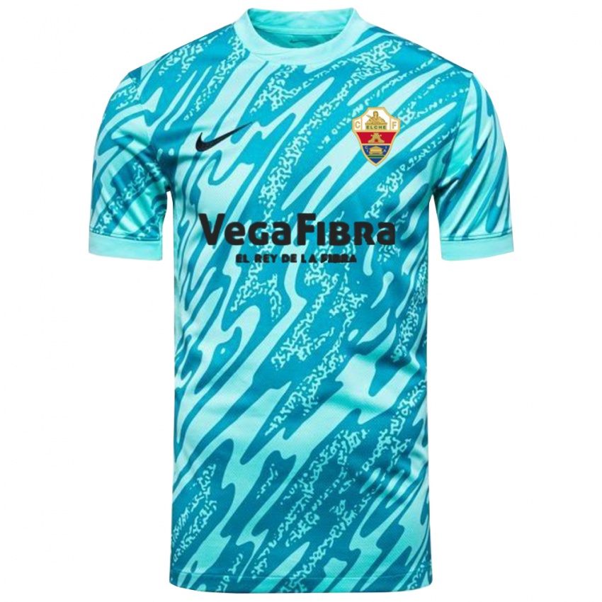 ילדים אלצ'ה כחול שמיים לבן חולצת שוער 2025/26 חולצה קצרה