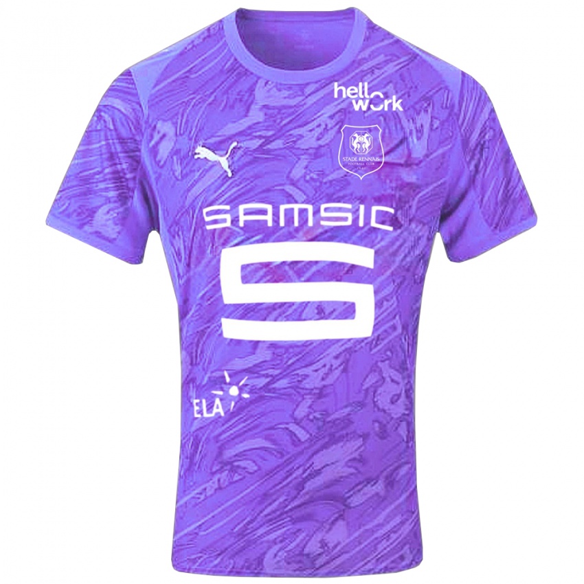 ילדים סטאד רן אורכידאה לבן חולצת שוער 2025/26 חולצה קצרה