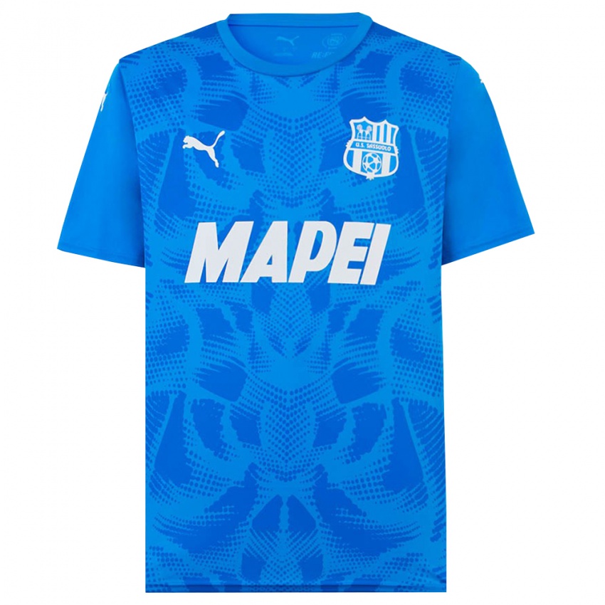 ילדים ססואולו כחול לבן חולצת שוער 2025/26 חולצה קצרה