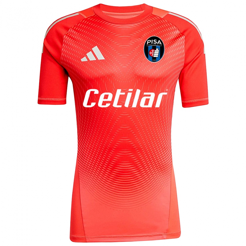 ילדים AC פיזה לבן אדום חולצת שוער 2025/26 חולצה קצרה