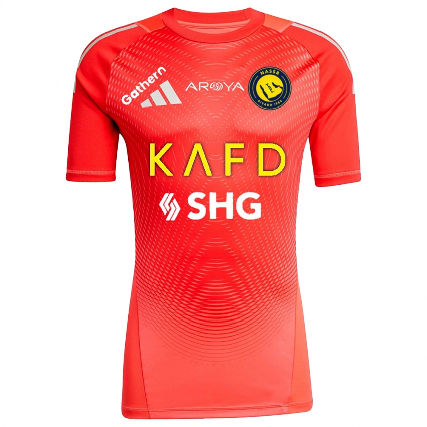 ילדים א-נסר לבן צהוב כתום חולצת שוער 2025/26 חולצה קצרה