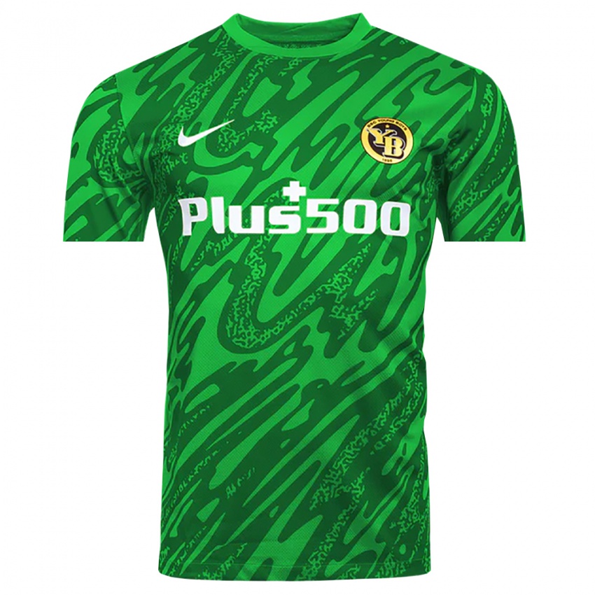 ילדים יאנג בויז ברן לבן ירוק חולצת שוער 2025/26 חולצה קצרה