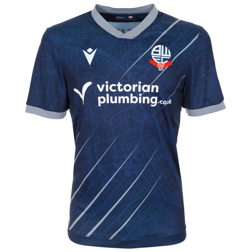 ילדים גזבייה סימונס #4 כחול נייבי אפור הרחק ג'רזי 2025/26 חולצה קצרה