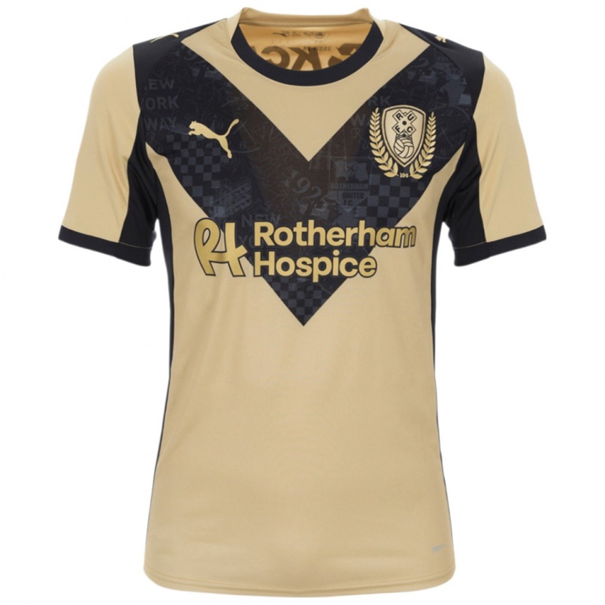 ילדים Daniel Gore #44 זהב שחור הרחק ג'רזי 2025/26 חולצה קצרה