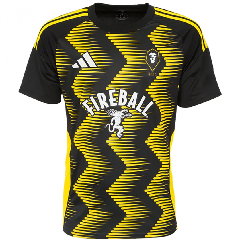 ילדים Grace Pomfret #1 שחור צהוב הרחק ג'רזי 2025/26 חולצה קצרה ילדים Grace Pomfret #1 שחור צהוב הרחק ג'רזי 2025/26 חולצה קצרה