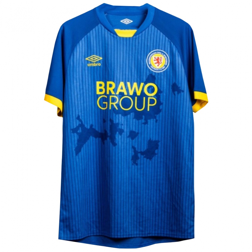 ילדים יונה פונק #11 כחול רויאל צהוב הרחק ג'רזי 2025/26 חולצה קצרה