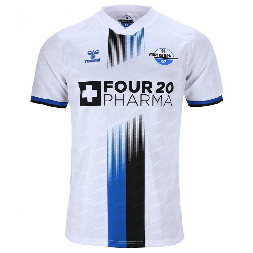 ילדים השם שלך #0 לבן כחול הרחק ג'רזי 2025/26 חולצה קצרה