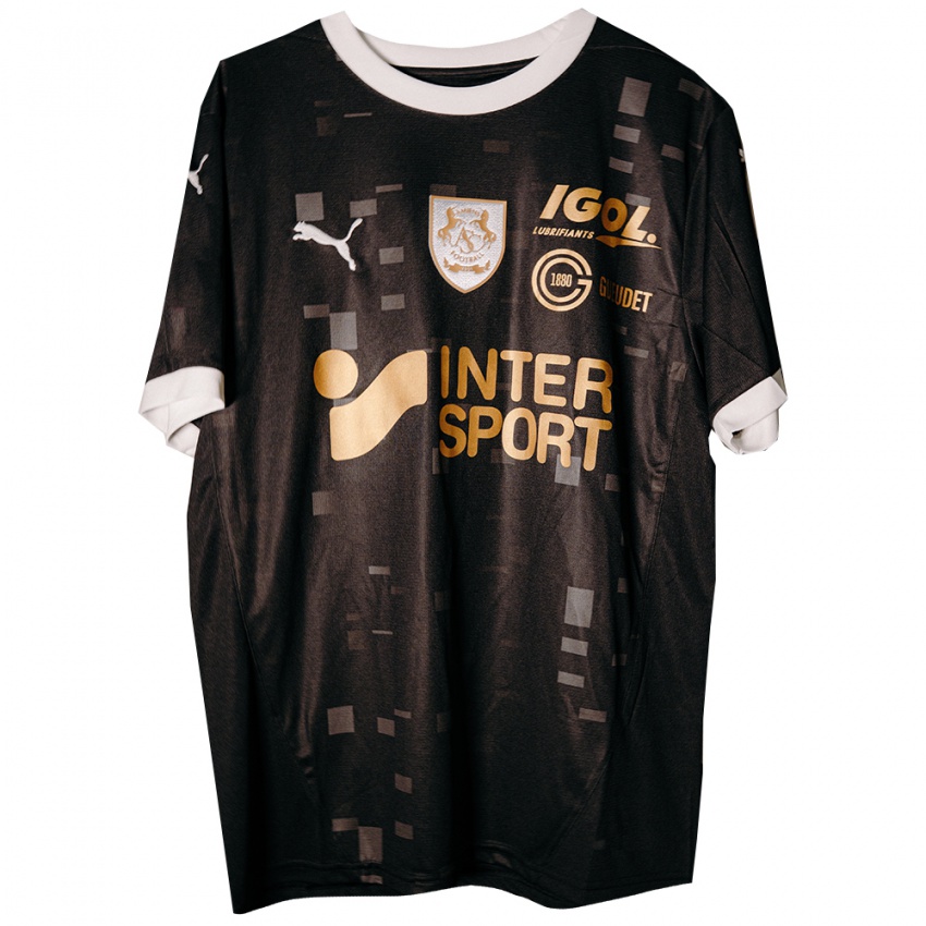 ילדים Daniel Akinleye #2 שחור זהב הרחק ג'רזי 2025/26 חולצה קצרה