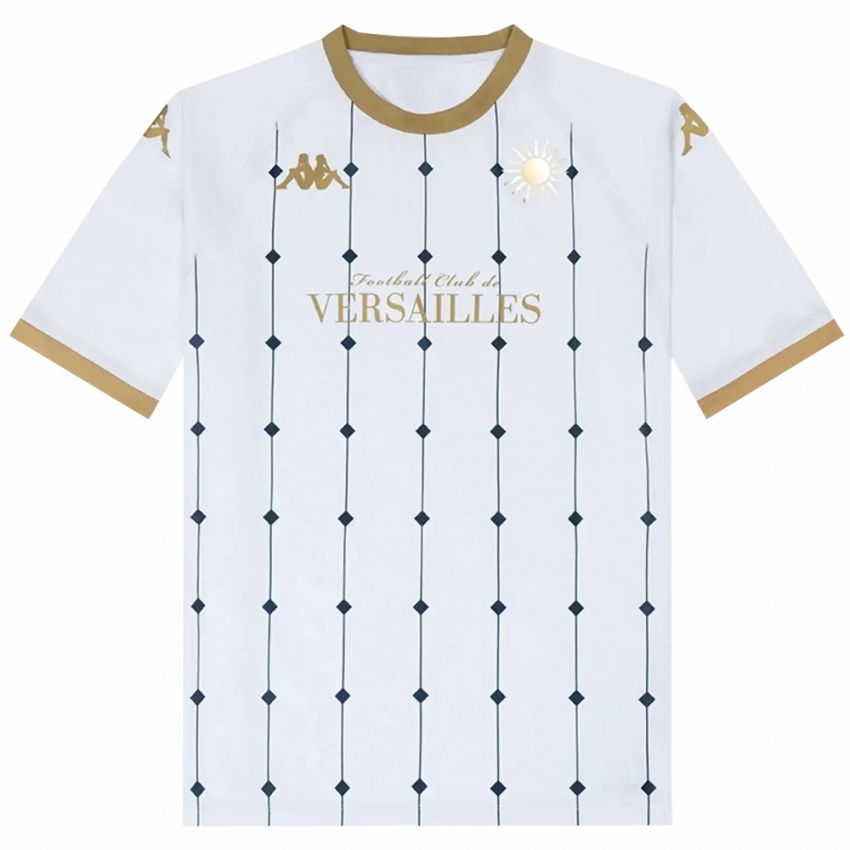 ילדים Nathan Arditti #12 לבן זהב הרחק ג'רזי 2025/26 חולצה קצרה ילדים Nathan Arditti #12 לבן זהב הרחק ג'רזי 2025/26 חולצה קצרה