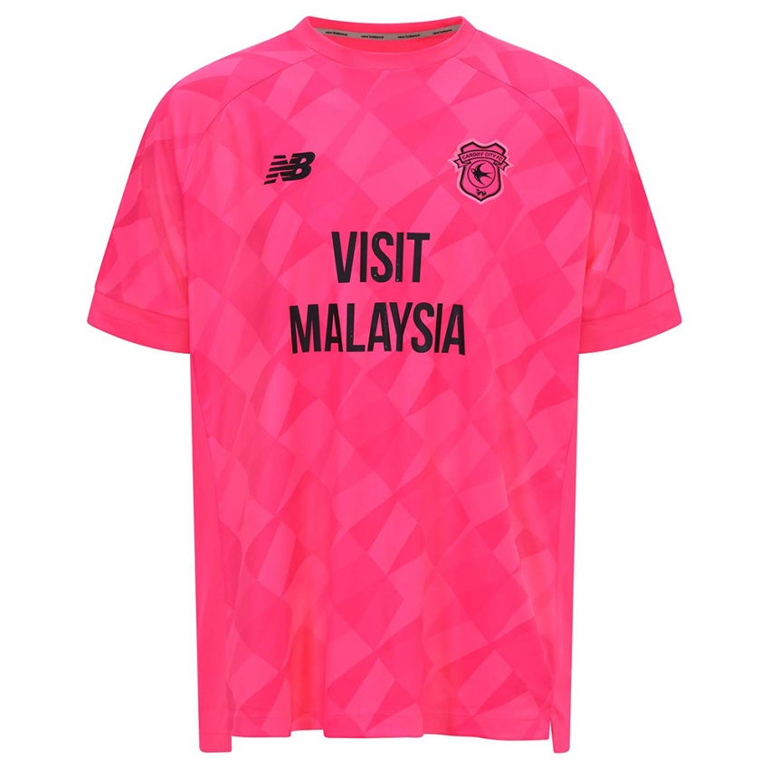 ילדים קארדיף סיטי ורוד רוז חולצת שוער 2025/26 חולצה קצרה