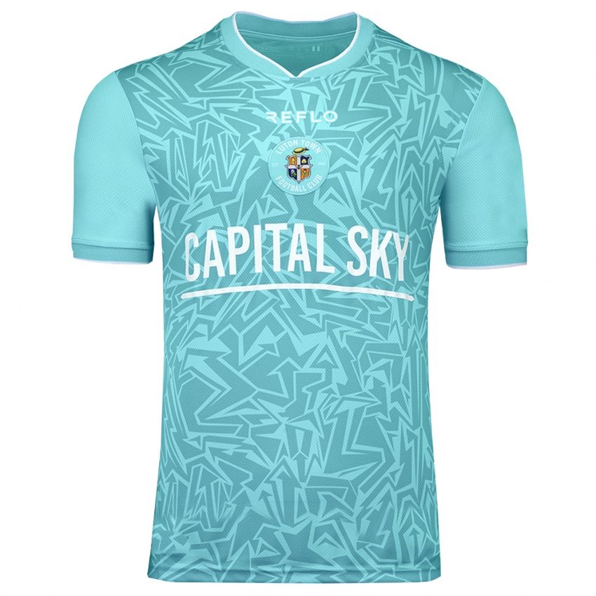 ילדים לוטון טאון כחול בהיר חולצת שוער 2025/26 חולצה קצרה