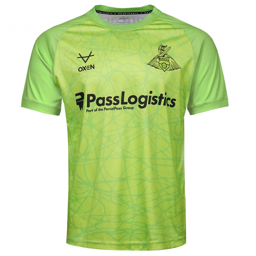 ילדים דונקסטר רוברס ירוק בהיר חולצת שוער 2025/26 חולצה קצרה