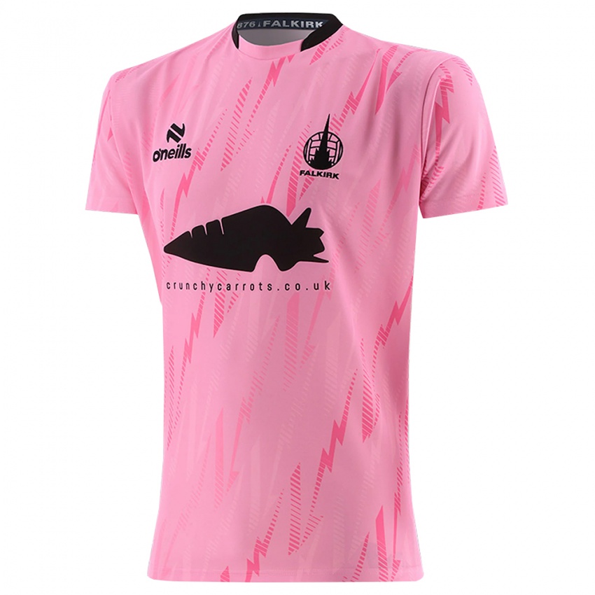 ילדים ג'יימי סנדון #12 שחור ורוד חולצת שוער 2025/26 חולצה קצרה